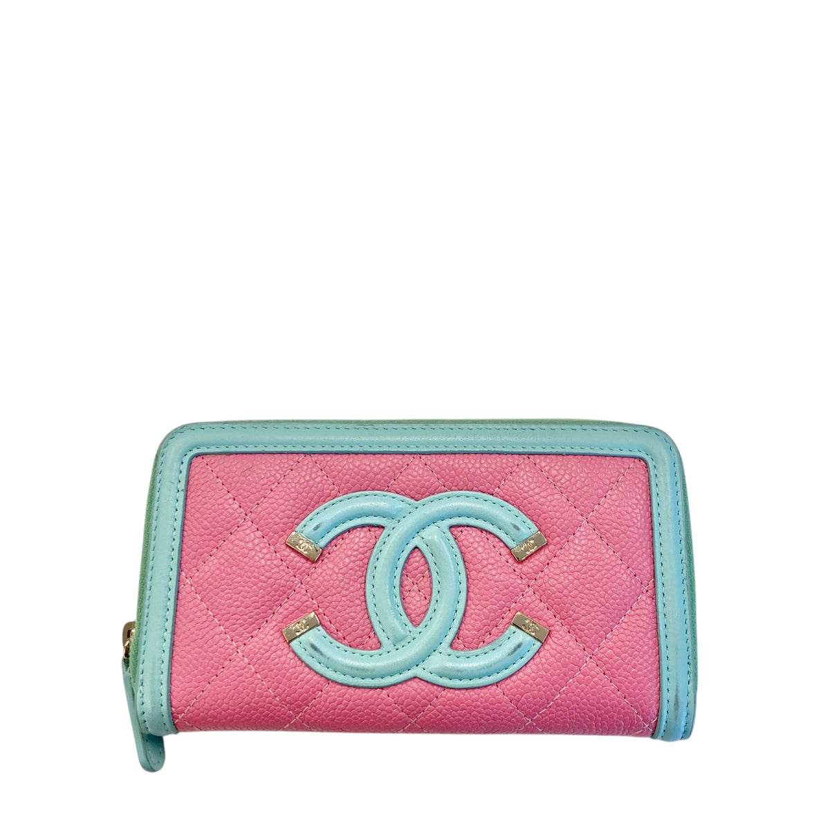 <center>CHANEL<br>CCフィリグリーラウンド財布